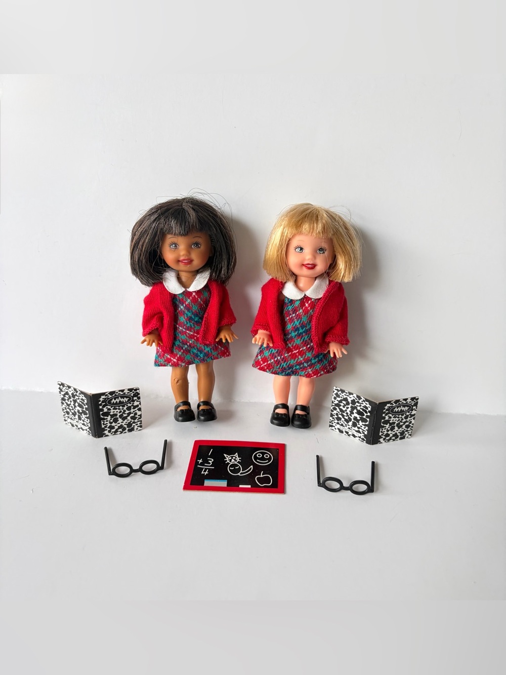 Vintage Kelly Dolls lot of 2 - school themed